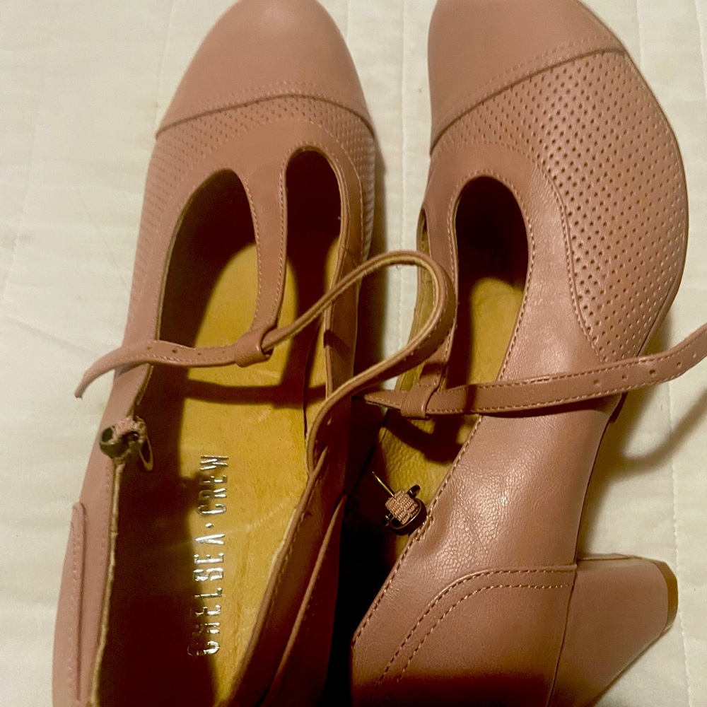 Chelsea Crew Beautiful 50’S Mauve Heels NWOT!